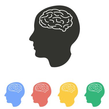 Beyin - vektör simgesi