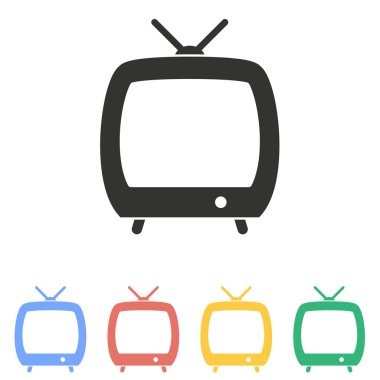 TV - vektör simgesi.