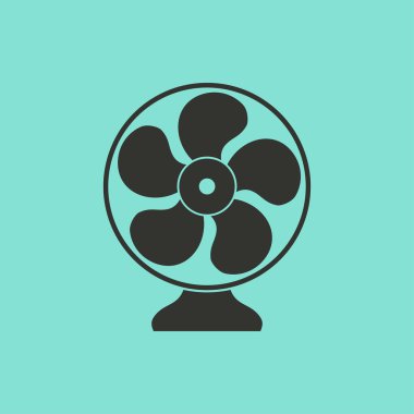 Fan - vektör simgesi.