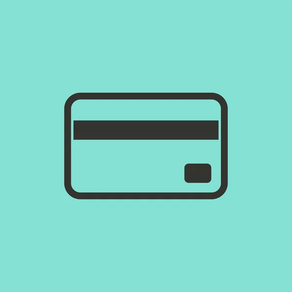 Кредитна картка - векторна піктограма . — стоковий вектор