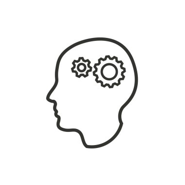 Beyin - vektör simgesi.