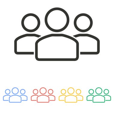 İnsanlar - vektör simgesi.