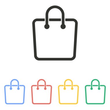 alışveriş çantası - vektör simgesi.