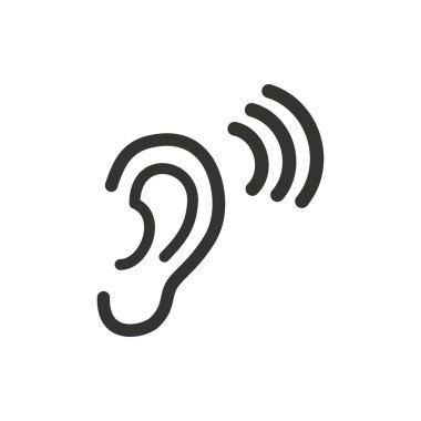 Ear  - vector icon. clipart