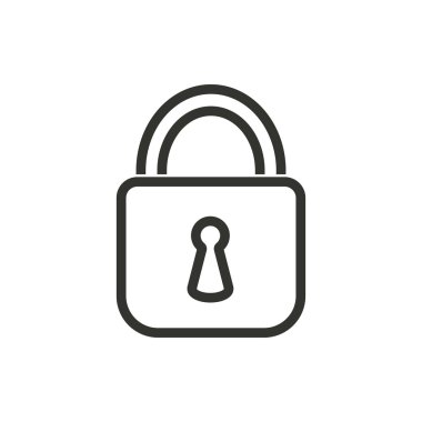 Kilit - vektör simgesi.