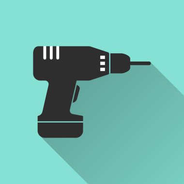 Matkap - vektör simgesi.