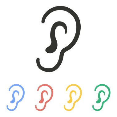 Kulak - vektör simgesi.