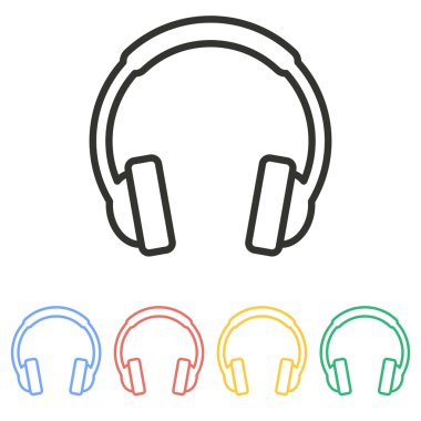 Kulaklık - vektör simgesi.