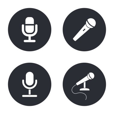 mikrofon Icons set.