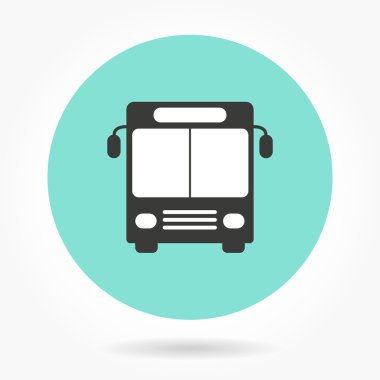Otobüs - vektör simgesi.