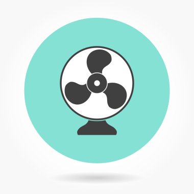 Fan - vektör simgesi.