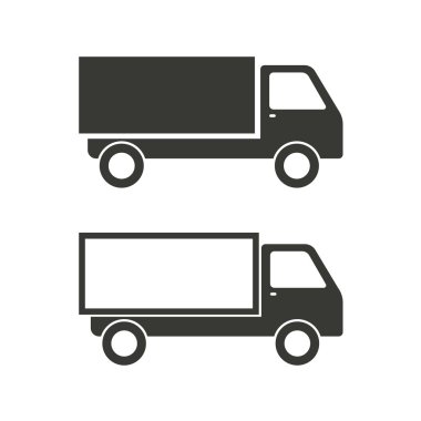 Truck - vector icon. clipart