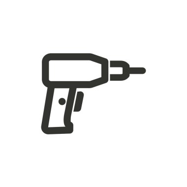 Matkap - vektör simgesi.