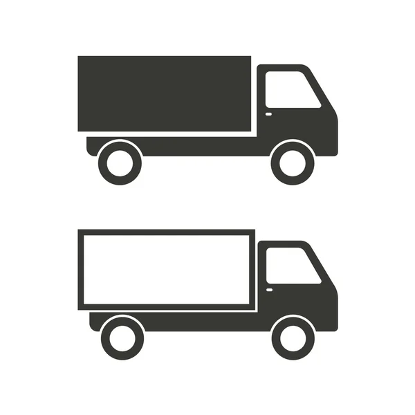 Vrachtwagen - vector pictogram. — Stockvector