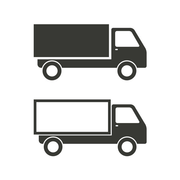Truck - vector icon.
