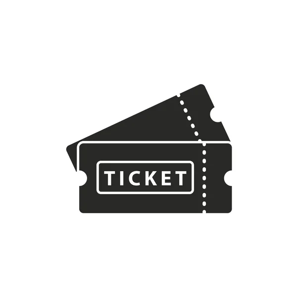 Ticket - icono de vector . — Vector de stock