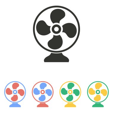 Fan - vektör simgesi.