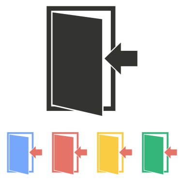 Kapı - vektör simgesi.