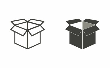 Kutusu - vektör simgesi.