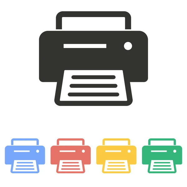 Printer - vector pictogram. — Stockvector