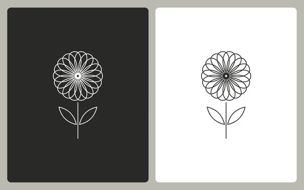 Flor - icono de vector . — Archivo Imágenes Vectoriales