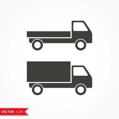Kamyon - vektör simgesi.