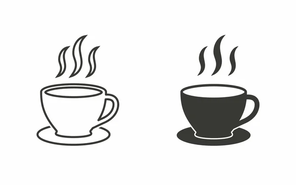 Café - icono de vector . — Vector de stock