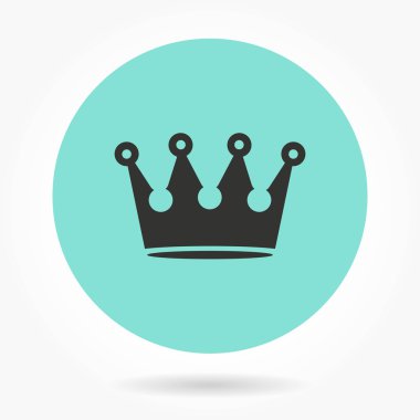Taç - vektör simgesi.