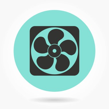 Fan - vektör simgesi.