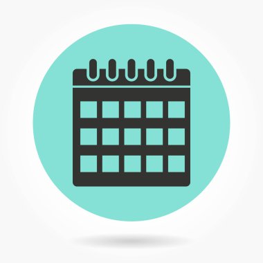 Takvim - vektör simgesi.