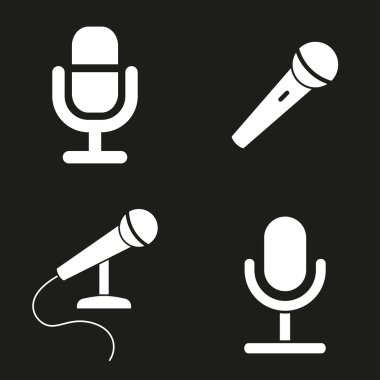mikrofon Icons set.