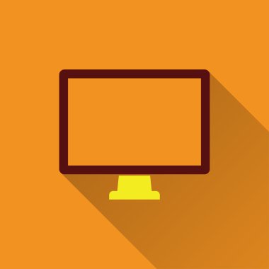 Bilgisayar - vektör simgesi.