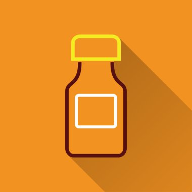 İlaç şişesi - vektör simgesi.