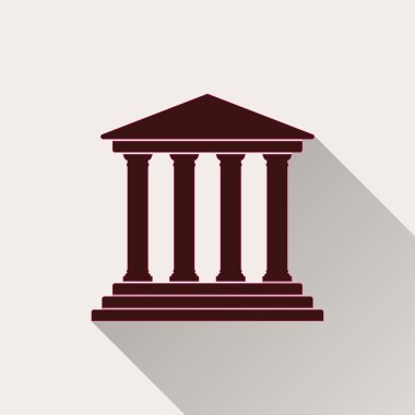 Mahkeme - vektör simgesi.