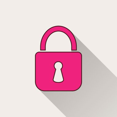 Kilit - vektör simgesi.