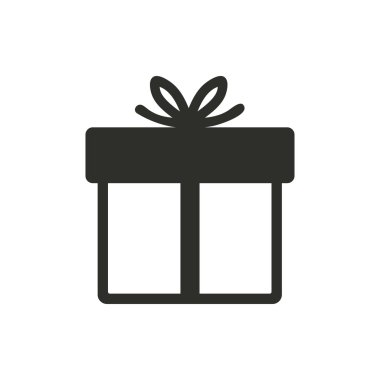 hediye kutusu - vektör simgesi.