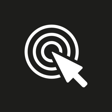 Amaç - vektör simgesi.