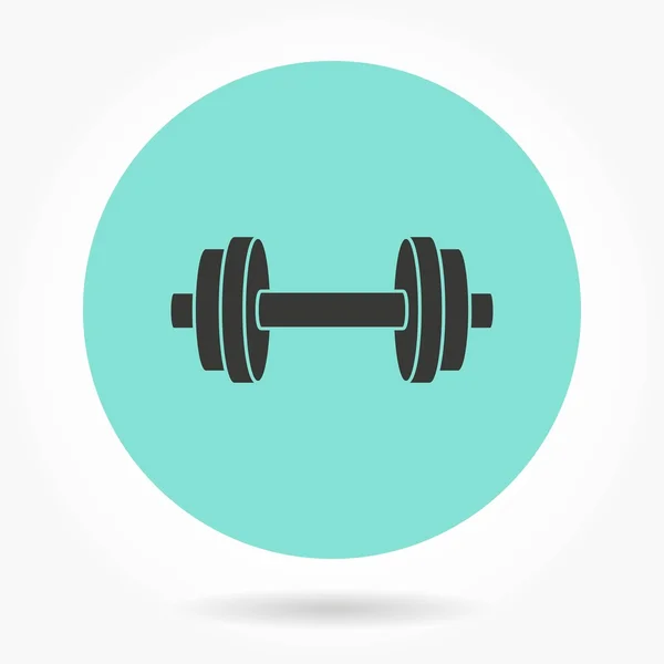 Dumbbell - icono de vector . — Archivo Imágenes Vectoriales