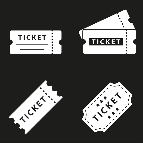 Ticket icons set. — Stockvector