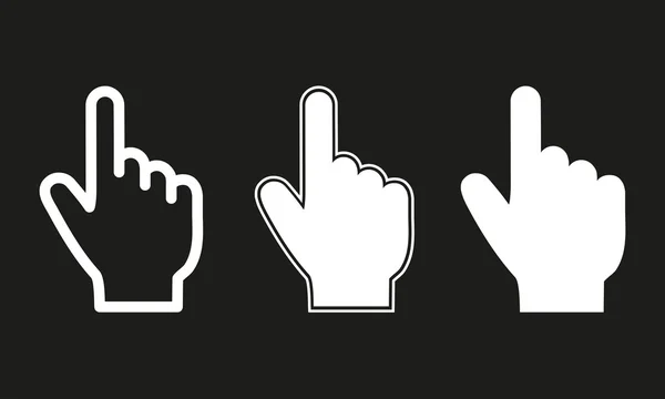 Hand  icons set. — Stock Vector