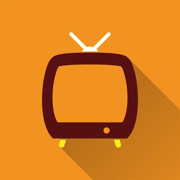 TV - icona vettoriale . — Vettoriale Stock