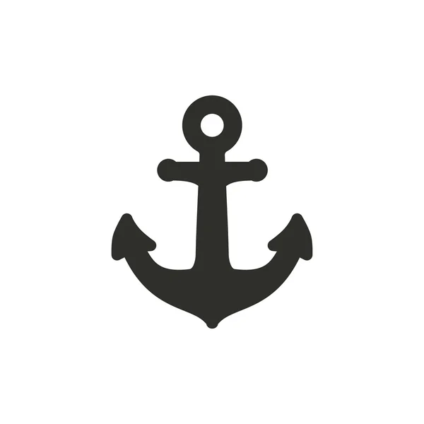 Anchor - vector icon. — Stock Vector