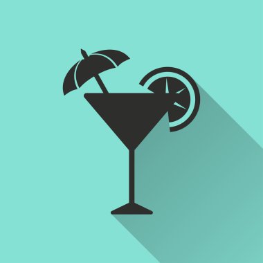 Kokteyl - vektör simgesi.