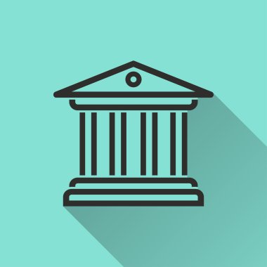 Mahkeme - vektör simgesi.