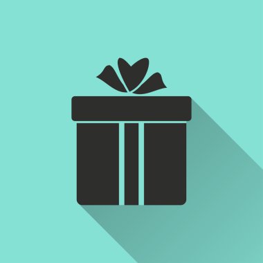 hediye kutusu - vektör simgesi.