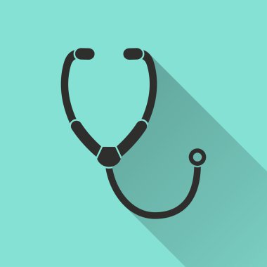 Stetoskop - vektör simgesi.