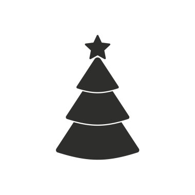 Noel ağacı - vektör simgesi.
