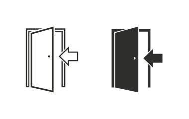 Kapı - vektör simgesi.