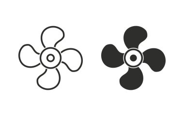 Fan - vektör simgesi.