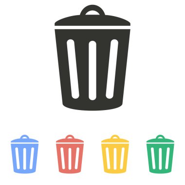 Bin - vektör simgesi.